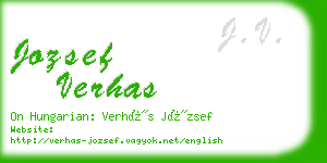 jozsef verhas business card